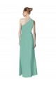 Soft Chiffon A-Line Long Sleeveless Jade Bridesmaid Dress Glasgow