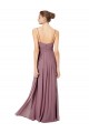 Soft Chiffon A-Line Long Sleeveless Open Back Bridesmaid Gowns Glasgow