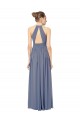 Chiffon A-Line Long Sleeveless Keyhole Back Bridesmaid Dress / Evening Dress Glasgow