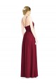 Chiffon A-Line Long Sleeveless Open Back Formal Dress / Bridesmaid Dress Glasgow