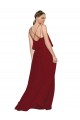 Chiffon A-Line Long Sleeveless Spaghetti Straps Criss Cross Open Back Bridesmaid Dresses Glasgow