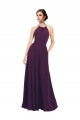 Chiffon A-Line Sleeveless Grape Bridesmaid Dress / Evening Dress Glasgow
