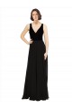Soft Chiffon & Velvet A-Line Long Sleeveless Open Back Prom Dress / Bridesmaid Dress Glasgow