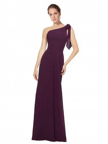 Soft Chiffon Long Sleeveless Bridesmaid Dresses Glasgow