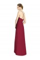 Soft Chiffon Long Sleeveless Open Back High Low Bridesmaid Dress Glasgow