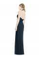 Soft Chiffon A-Line Long Sleeveless Open Back Side Front Slit Bridesmaid Dresses Glasgow