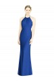 Soft Chiffon Trumpet Long Sleeveless Criss Cross Back Bridesmaid Dress Glasgow
