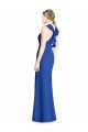 Soft Chiffon Trumpet Long Sleeveless Criss Cross Back Bridesmaid Dress Glasgow