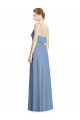 Soft Chiffon A-Line Sleeveless Dusty Blue Bridesmaid Dresses Glasgow