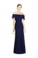 Luxe Chiffon Trumpet Long Sleeveless Bridesmaid Dress Glasgow