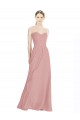 Soft Chiffon A-Line Long Sleeveless Low Back Bridesmaid Dress / Formal Dress Glasgow