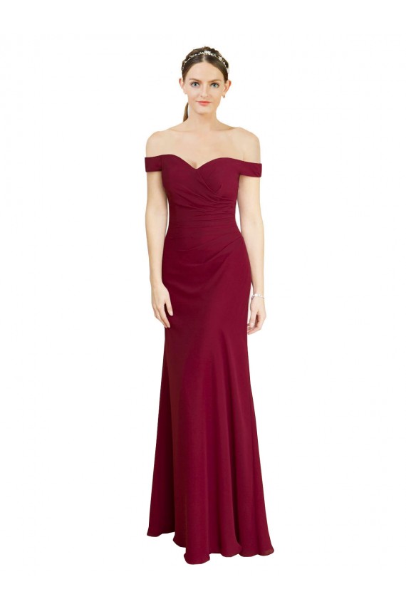 Soft Chiffon Mermaid Long Sleeveless Black Tie Prom Dress / Bridesmaid Dress Glasgow