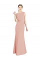 Luxe Chiffon Mermaid Long Sleeveless Bridesmaid Dress Glasgow