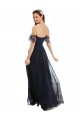 Soft Chiffon & Lace A-Line Long Cap Sleeves Formal Dress / Bridesmaid Dress Glasgow