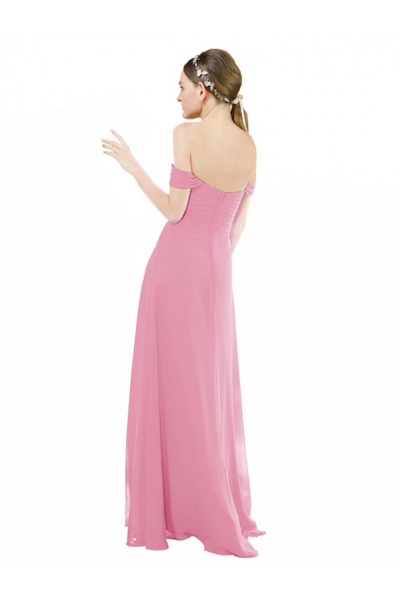 Soft Chiffon A-Line Long Cap Sleeves Formal Dress / Bridesmaid Dress Glasgow