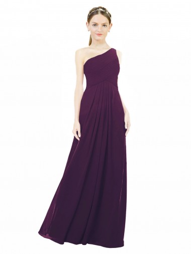 Chiffon A-Line Long Sleeveless Bridal Party Dress / Evening Dress Glasgow