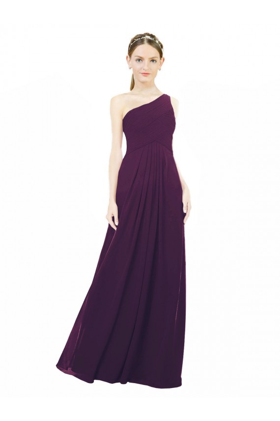 Chiffon A-Line Long Sleeveless Bridal Party Dress / Evening Dress Glasgow
