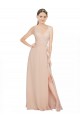 Luxe Chiffon A-Line Long Sleeveless Bridesmaid Dress / Evening Dress Glasgow