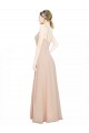 Luxe Chiffon A-Line Long Sleeveless Bridesmaid Dress / Evening Dress Glasgow