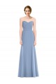 Luxe Chiffon Mermaid Long Sleeveless Bridesmaid Dress Glasgow