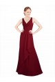 Chiffon A-Line Long Sleeveless Bridesmaid Dress / Evening Dress Glasgow