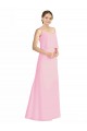 Soft Chiffon A-Line Long Sleeveless Spaghetti Straps Open Back Bridesmaid Dresses Glasgow