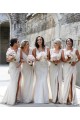 Soft Chiffon A-Line Long Sleeveless Low Back Bridesmaid Dress Glasgow