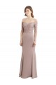 Soft Chiffon & Lace Mermaid Long Half Sleeves Keyhole Back Bridesmaid Dress Glasgow