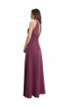 Chiffon A-Line Long Sleeveless Keyhole Back Bridesmaid Dress / Evening Gowns Glasgow