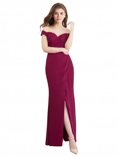 Soft Chiffon & Lace Mermaid Long Sleeveless Bridesmaid Dress / Formal Dress Glasgow