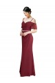 Soft Chiffon Long Cold Shoulder Low Back Bridesmaid Dress Glasgow