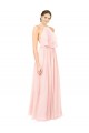 Soft Chiffon Long Sleeveless Open Back Formal Dress / Bridesmaid Dress Glasgow