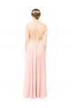 Soft Chiffon Long Sleeveless Open Back Formal Dress / Bridesmaid Dress Glasgow