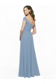 Chiffon A-Line Long Sleeveless Dusty Blue Bridesmaid Dress / Evening Gowns Glasgow