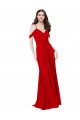 Soft Chiffon A-Line Sleeveless Dark Red Bridesmaid Dress Glasgow