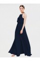 Chiffon A-Line Long Floor Length Sleeveless Formal Dress / Bridesmaid Dress Glasgow