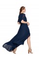 Soft Chiffon A-Line Long Flutter Sleeves Bridesmaid Dress / Formal Dress Glasgow