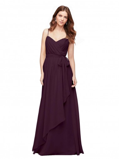 Soft Chiffon A-Line Sleeveless Grape Bridesmaid Dress / Formal Dress Glasgow