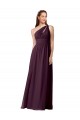 Chiffon A-Line Long Floor Length Sleeveless Bridesmaid Dress Glasgow