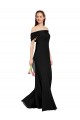 Soft Chiffon Mermaid Long Sleeveless Black Prom Dresses Glasgow