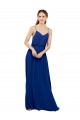 Chiffon A-Line Long Sleeveless Royal Blue Bridesmaid Dress / Evening Dress Glasgow