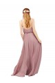 Chiffon A-Line Long Sleeveless Royal Blue Bridesmaid Dress / Evening Dress Glasgow