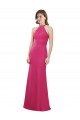 Soft Chiffon Long Sleeveless Criss Cross Open Back Bridesmaid Dress Glasgow