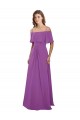 Soft Chiffon A-Line Long Flutter Sleeves Dahlia Bridesmaid Dresses Glasgow