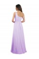 Chiffon A-Line Long Sleeveless Lilac Bridesmaid Dress / Evening Dress Glasgow
