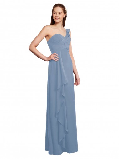 Chiffon A-Line Long Sleeveless Formal Dress / Bridesmaid Dress Glasgow