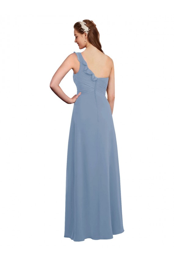 Chiffon A-Line Long Sleeveless Formal Dress / Bridesmaid Dress Glasgow