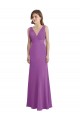 Soft Chiffon A-Line Long Sleeveless Dahlia Low Back Bridesmaid Dress Glasgow