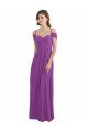 Soft Chiffon A-Line Cold Shoulder Dahlia Bridesmaid Dress Glasgow