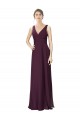 Soft Chiffon & Lace A-Line Long Sleeveless Bridesmaid Gown Glasgow